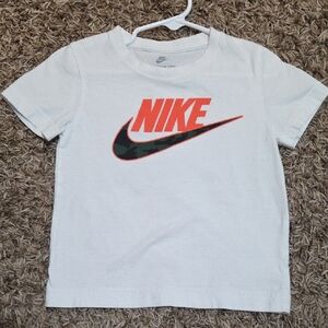 Nike Kids Tee with Orange and Black Logo